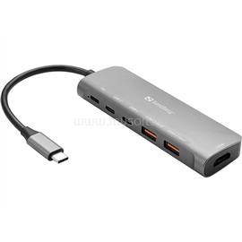 SANDBERG USB-C Dokkoló HDMI + 2xUSB-A + 2xUSB-C + PD100W SANDBERG_136-65 small