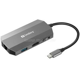 SANDBERG USB-C tartozék, USB-C 6in1 Travel Dock SANDBERG_136-33 small