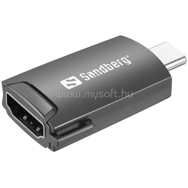 SANDBERG USB-C tartozék, USB-C to HDMI Dongle