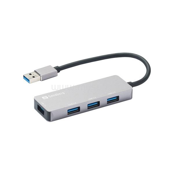 SANDBERG USB-A Hub 1xUSB3.0+3x2.0 SAVER (Bemenet: USB-A, Kimenet:4x USB-A 3.0)