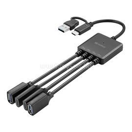 SANDBERG USB Hub - USB-C/A to 2A+2C Splitter SANDBERG_136-81 small