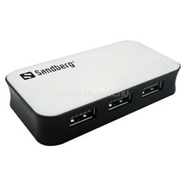 SANDBERG USB Hub - USB3.0 Hub 4 port (fekete-fehér; 4port USB3.0) SANDBERG_133-72 small