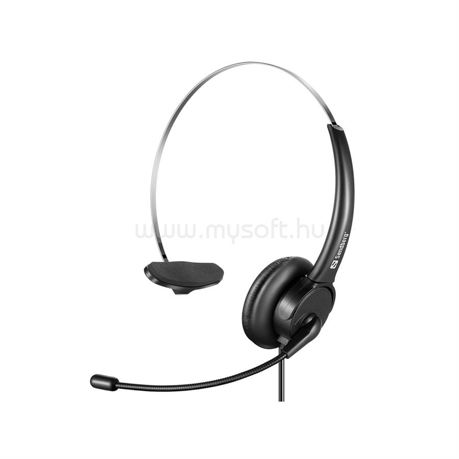 SANDBERG USB Office Headset Mono (fekete)