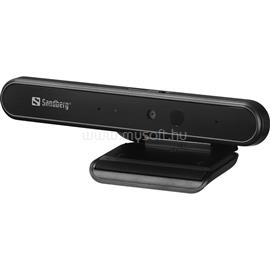 SANDBERG Webkamera - Face-ID Webcam 1080p (1920x1080, 2MP, Látószög: 72°, 30 FPS, USB 2.0, univerzális csipesz,mikrofon) SANDBERG_134-36 small