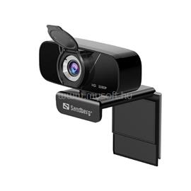 SANDBERG USB Chat Webcam 1080P HD (1920x1080, 30 FPS, USB 2.0, univerzális csipesz, mikrofon, 1,5m kábel) SANDBERG_134-15 small