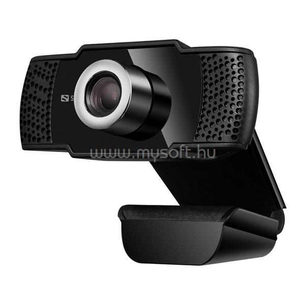 SANDBERG Webkamera - USB Webcam 480P Opti Saver (640x480, 30 FPS, USB 2.0, univerzális csipesz, mikrofon, 1,4m kábel)