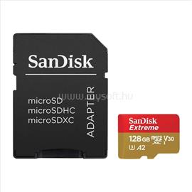 SANDISK 128GB microSDXC Extreme CL10 A2 V30 + adapter SDSQXAA-128G-GN6MA small
