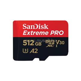 SANDISK 214507, MICROSD EXTREME PRO KÁRTYA 512GB, 200/140 MB/s, A2 C10 V30 UHS-I U3 214507 small
