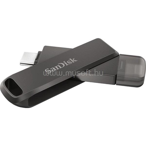 SANDISK 186554 256GB USB C/Apple Lightning iXPAND LUXE Flash Drive (fekete)