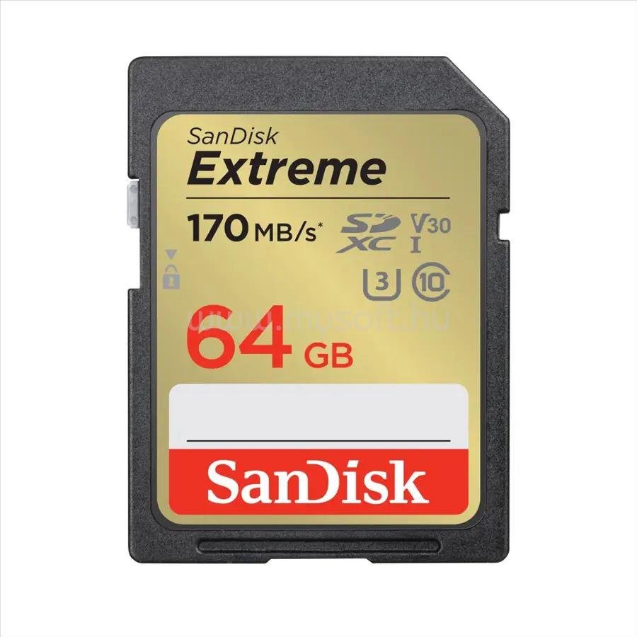 SANDISK 64GB SDXC Extreme CL10 U3 V30