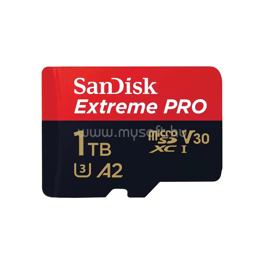 SANDISK Extreme PRO 1 TB Class 10 UHS-I U3 V30 microSDXC memóriakártya + SD adapter
