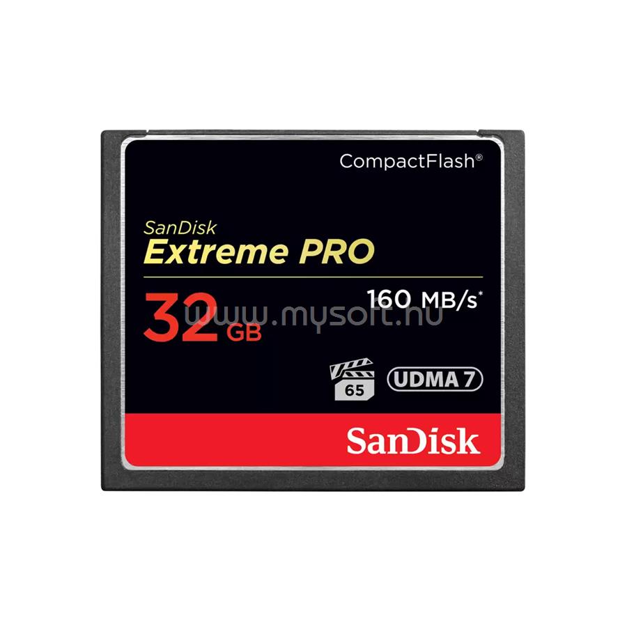 SANDISK Extreme PRO 32 GB CompactFlash - 160 MB/s Read - 150 MB/s Write