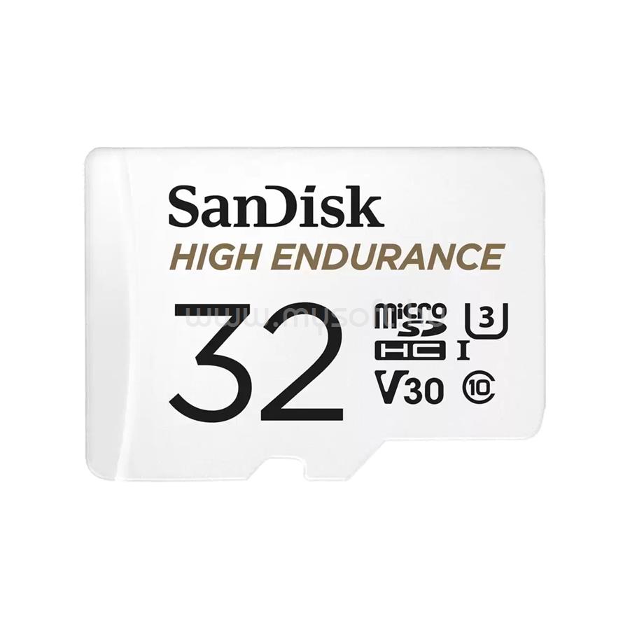 SANDISK High Endurance 32 GB Class 10/UHS-I (U3) microSDHC with SD adapter