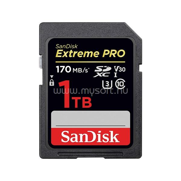 SANDISK Memóriakártya SDXC 1TB Extreme Pro 170MB/s, UHS-I, CLASS 10, V30, U3