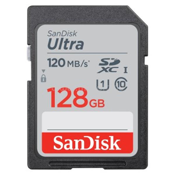SANDISK memóriakártya SDHC ULTRA 128GB, 120MB/s, CL10, UHS-I