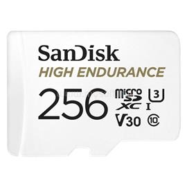 SANDISK MicroSD kártya - 256GB microSDXC High Endurance (100 MB/s, Class 10 U3, V30) + adapter SANDISK_183568 small