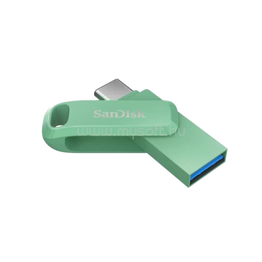 SANDISK ULTRA DUAL DRIVE GO USB3.2 TYPE-A TYPE-C 512GB pendrive (zöld)