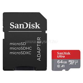 SANDISK ULTRA MICROSDXC 64GB + SD ADAPTER Class10 UHS-I memóriakártya SANDISK_SDSQUAB-064G-GN6TA small