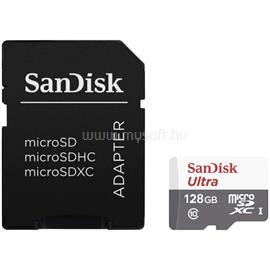SANDISK ULTRA MICROSDXC + SD ADAPTER 128GB 100MB/S CLASS 10 UHS-I memóriakártya SANDISK_SDSQUNR-128G-GN6TA small