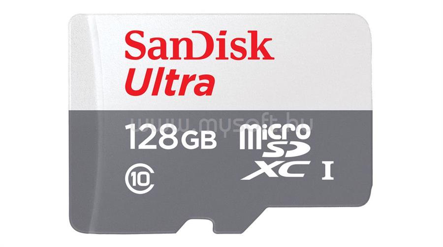 SANDISK ULTRA MICROSDXC 128GB Class 10 UHS-I U1 memóriakártya