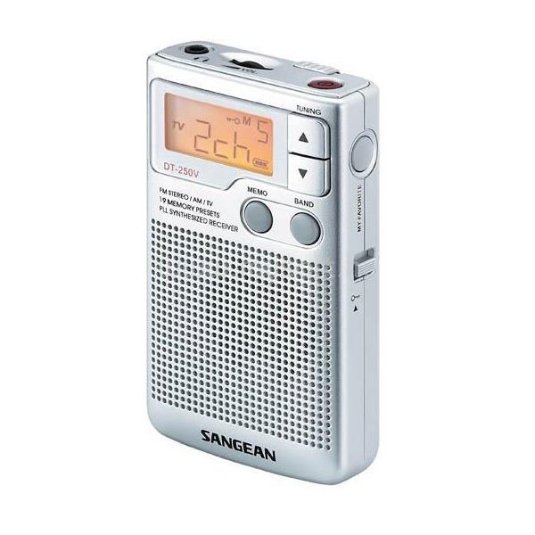 SANGEAN DT-250 AM/FM sztereó digitális szintézeres hangszórós zsebrádió