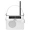 SANGEAN PR-D6W hordozható AM/FM fehér táskarádió PR-D6W small