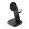 SATECHI 3-in-1 Foldable Qi2 25W Wireless Charging Stand -Type A,G,C for US,EU,UK - Space Black ST-Q25F31C-EA small