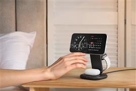 SATECHI 3-in-1 Foldable Qi2 25W Wireless Charging Stand -Type A,G,C for US,EU,UK - Space Black ST-Q25F31C-EA small