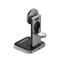 SATECHI 3-in-1 Foldable Qi2 Wireless Charging Stand with Type A,C,G plugs - Space Gray ST-Q31FM-EA small