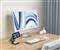 SATECHI 3-in-1 Foldable Qi2 Wireless Charging Stand with Type A,C,G plugs - Space Gray ST-Q31FM-EA small