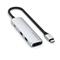 SATECHI 4-in-1 USB-C Slim Multiport Adapter 4K - Silver ST-P4SS small