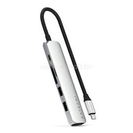 SATECHI 6-in-1 USB-C Slim Multiport Adapter - Silver ST-P6SS small