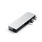 SATECHI Aluminium Pro Hub Mini (1xUSB4 96W  6K display output, 2 x USB-A 3.0, 1x  Lan, 1xUSB-C, 1xAudio) - silver ST-UCPHMIS small