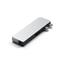 SATECHI Aluminium Pro Hub Mini (1xUSB4 96W  6K display output, 2 x USB-A 3.0, 1x  Lan, 1xUSB-C, 1xAudio) - silver ST-UCPHMIS small