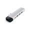 SATECHI Aluminium Type-C PRO Hub (HDMI 4K,PassThroughCharging,1x USB3.0,1xSD,Ethernet) - Silver ST-TCPHES small