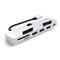 SATECHI Aluminum Type-C CLAMP PRO Hub (3x USB 3.0,MicroSD) - Silver ST-TCIMHS small