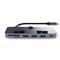 SATECHI Aluminum Type-C CLAMP PRO Hub (3x USB 3.0,MicroSD) - Space Grey ST-TCIMHM small