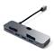 SATECHI Aluminum Type-C CLAMP PRO Hub (3x USB 3.0,MicroSD) - Space Grey ST-TCIMHM small