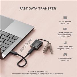 SATECHI Mini NVMe SSD Enclosure - Space Gray ST-E2230M small