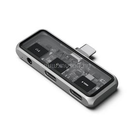 SATECHI Mobile XR Hub with dual USB-C and Audio - Space Gray ST-HXRAJM small