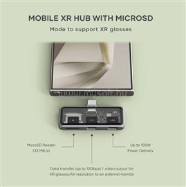 SATECHI Mobile XR Hub with dual USB-C and microSD - Space Gray ST-HXRSDM small