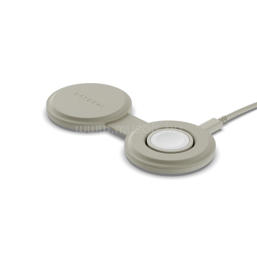 SATECHI OntheGo 2-in-1 Wireless Charger - Sand