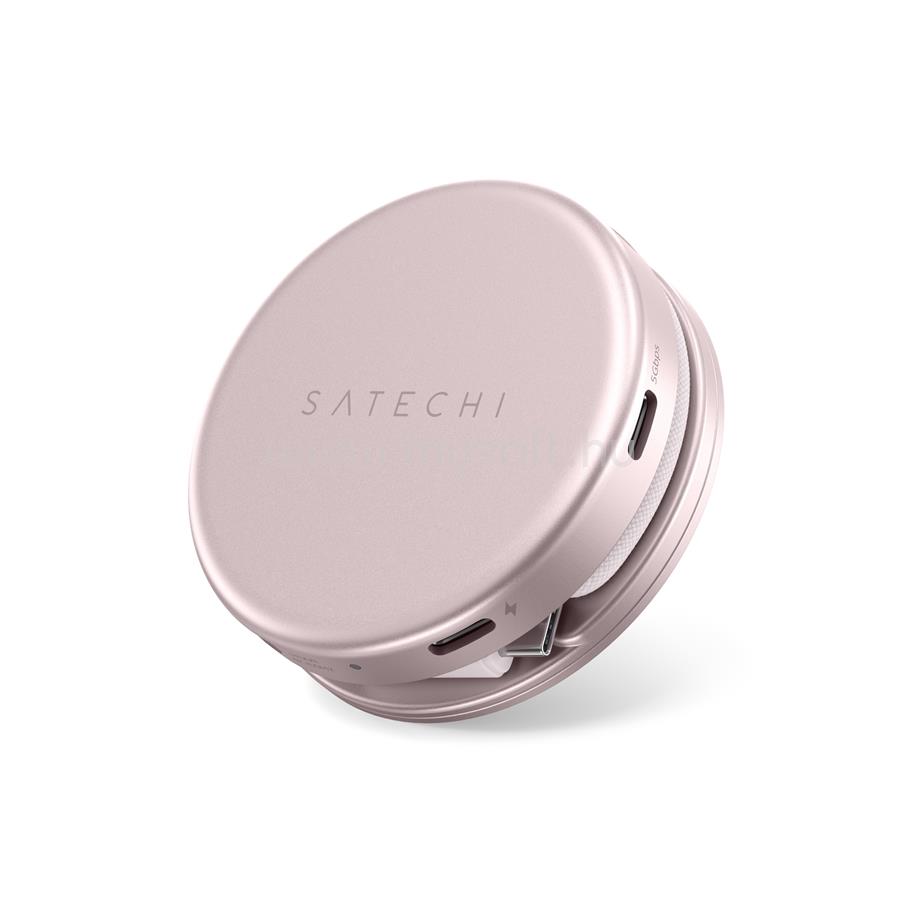 SATECHI OntheGo 5-in-1 Multiport Adapter (1x HDMI 4K 60Hz, 1x USB-C up to 5 Gbps, 1x USB-A 3.0 up to 5 Gbps, 1xUSB-C PD60W, 1x SD card reader) - Blush