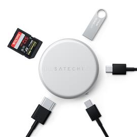 SATECHI OntheGo 5-in-1 Multiport Adapter (1x HDMI 4K 60Hz, 1x USB-C up to 5 Gbps, 1x USB-A 3.0 up to 5 Gbps, 1xUSB-C PD60W, 1x SD card reader) - Silver ST-POTG5S small