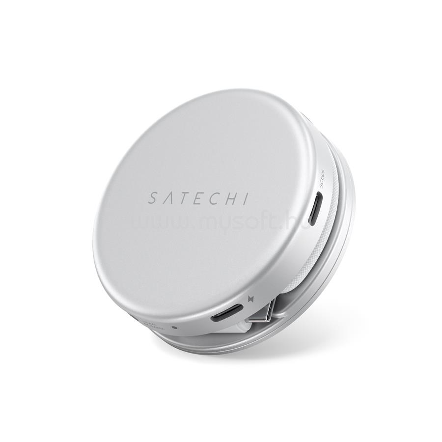 SATECHI OntheGo 5-in-1 Multiport Adapter (1x HDMI 4K 60Hz, 1x USB-C up to 5 Gbps, 1x USB-A 3.0 up to 5 Gbps, 1xUSB-C PD60W, 1x SD card reader) - Silver