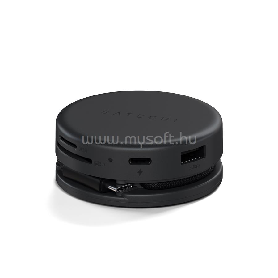 SATECHI OntheGo 7-in-1 Multiport Adapter - Space Black