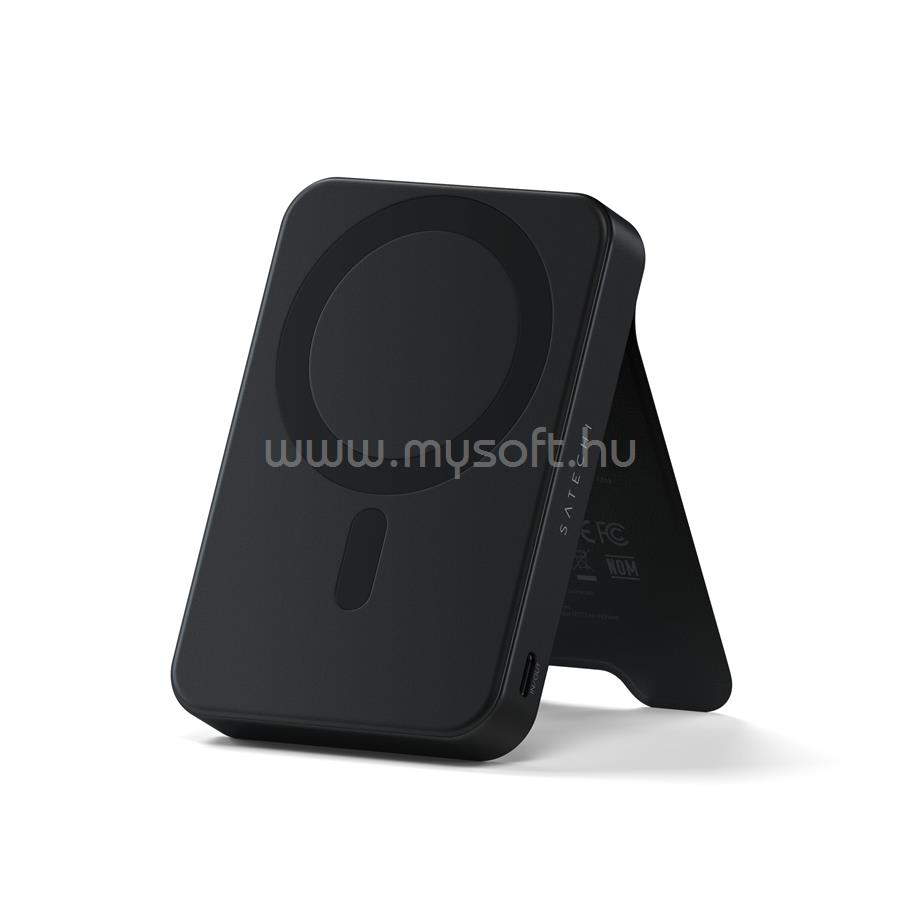 SATECHI Qi2 10K Magnetic Power Bank with Stand - Black