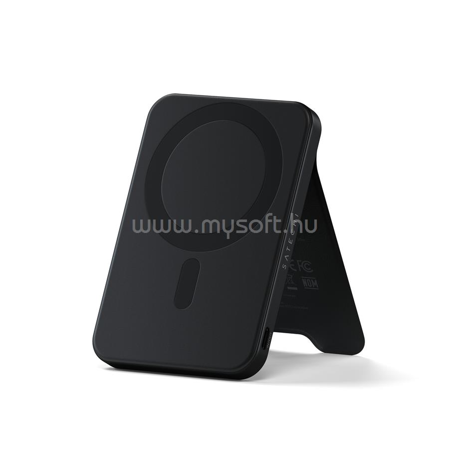 SATECHI Qi2 5K Magnetic Power Bank with Stand - Black