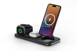 SATECHI Qi2 Trio Wireless Charging Pad - with Type A,C,G plugs - Space gray ST-QTPM-EA small