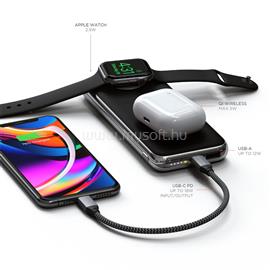 SATECHI Quatro Wireless powerbank Qi Wireless 5W, AW 2.5W, USB-C PD 18W, USB-A 12W (asztroszürke) ST-UC10WPBM small